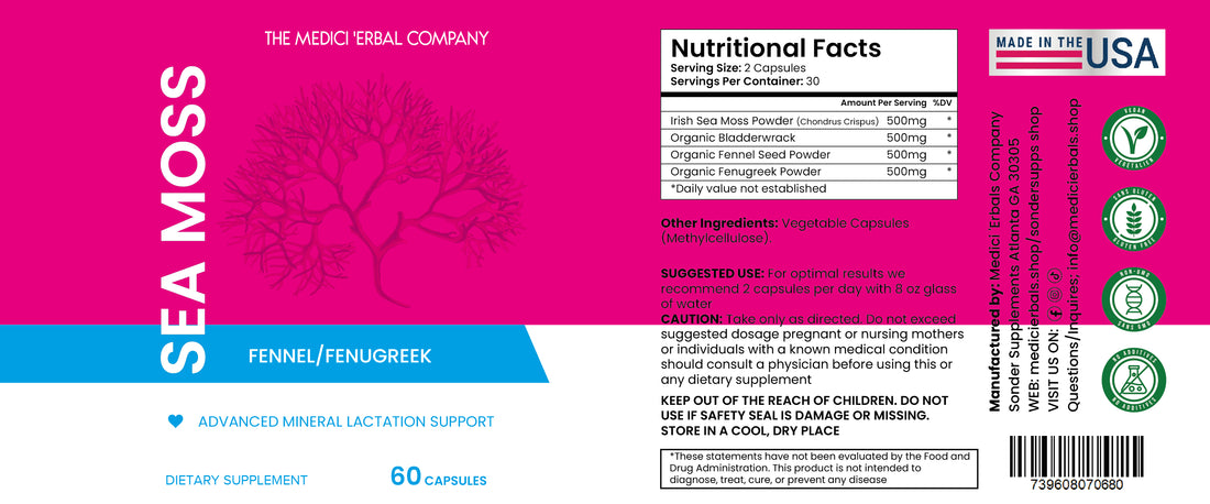 Sea Moss Advanced Mineral Lactation Support