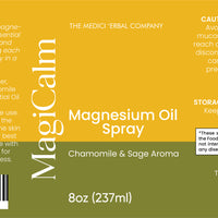 MagiCalm Magnesium Oil Spray in Chamomile & Sage Aroma